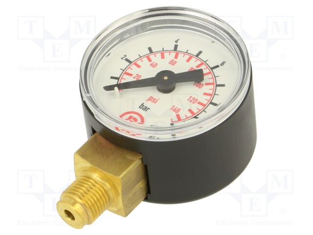 Manometer; 0÷10bar; 40mm; non-aggressive liquids,inert gases