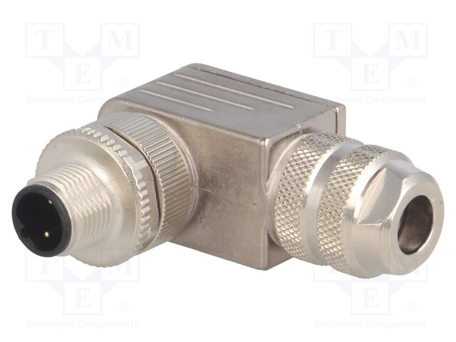 Plug; M12; PIN: 2; male; B code-Profibus; for cable; screw terminal