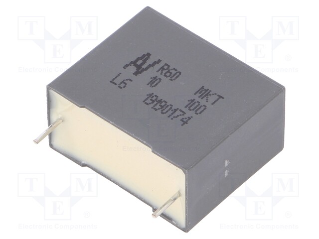 Capacitor: polyester; 10uF; 63VAC; 100VDC; Pitch: 22.5mm; ±10%