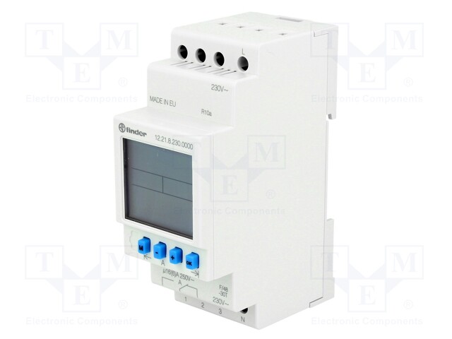 Programmable time switch; Range: 1min÷7days; SPDT; 230VAC; DIN