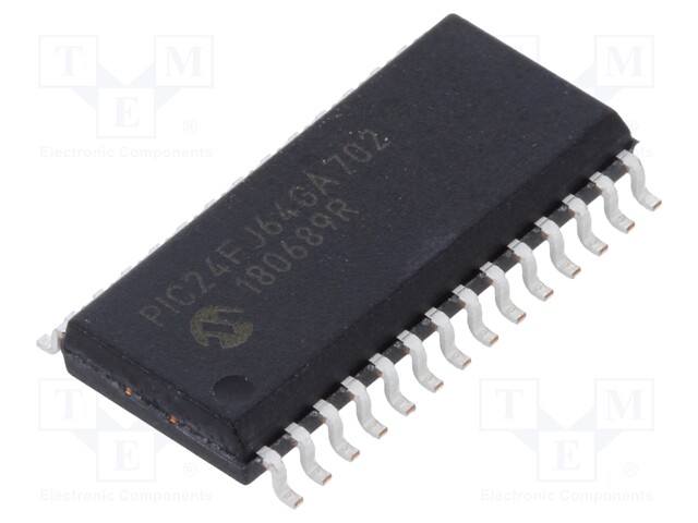 PIC microcontroller; Memory: 64kB; SRAM: 16384B; 2÷3.6VDC; SMD