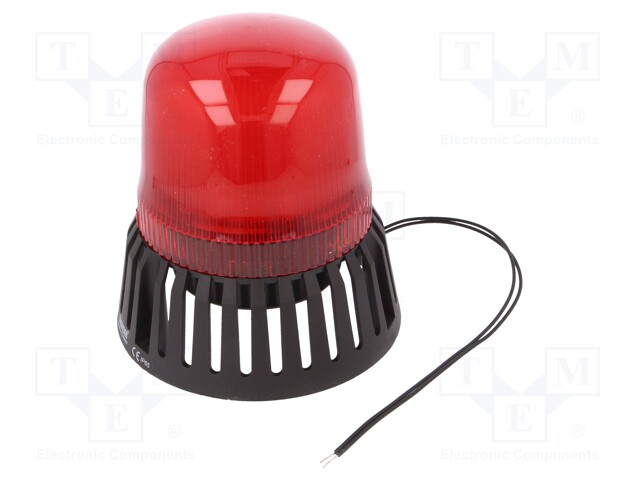 Signaller: lighting-sound; red; Series: IT; 12÷24VDC; 12÷24VAC