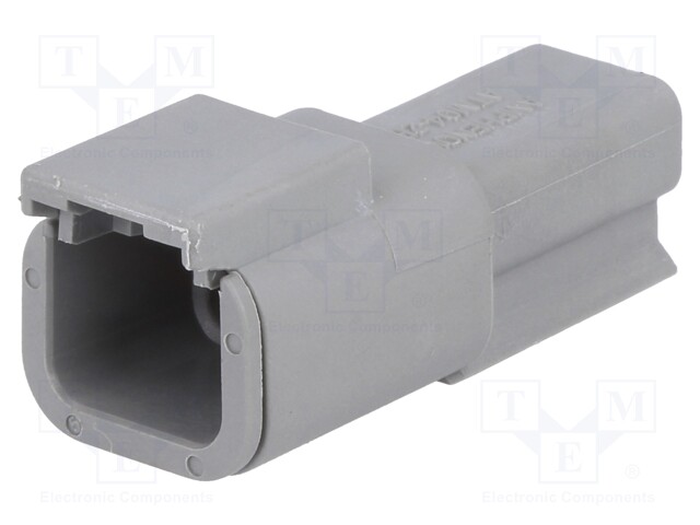 Connector: wire-wire; ATM; plug; male; PIN: 2; IP67; Locking: latch