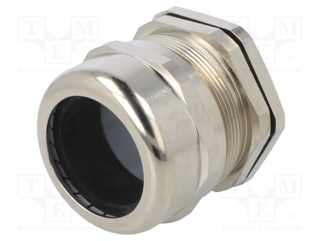 Cable gland; IP68; Mat: brass; Body plating: nickel