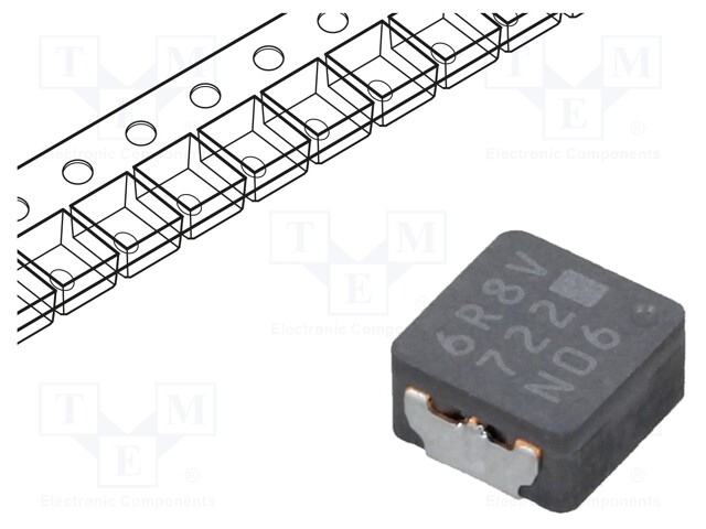 Inductor: wire; SMD; 6.8uH; 2.9A; 65.7mΩ; 5.5x5x3mm; ±20%; -55÷155°C