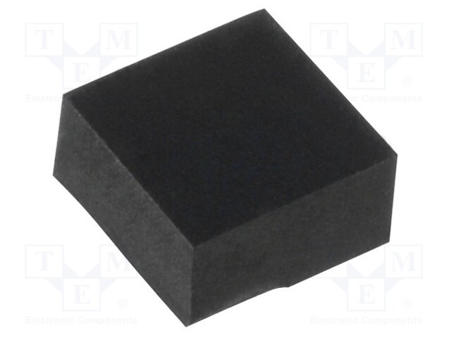 Self-adhesive foot; black; rubber; Y: 7mm; X: 7mm; Z: 4mm