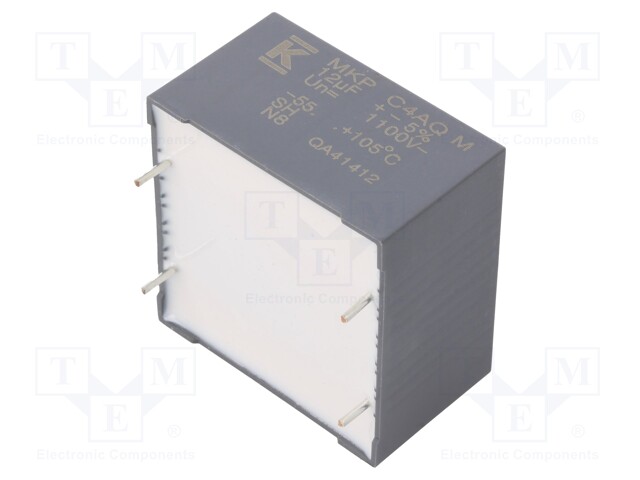 Capacitor: polypropylene; DC-Link; 12uF; ESR: 5.7mΩ; THT; ±5%; 15.5A