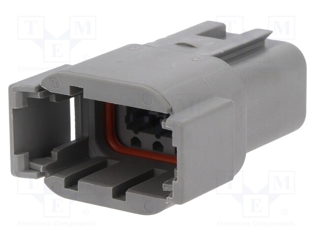 Connector: wire-wire; ATM; plug; male; PIN: 8; IP67; Locking: latch