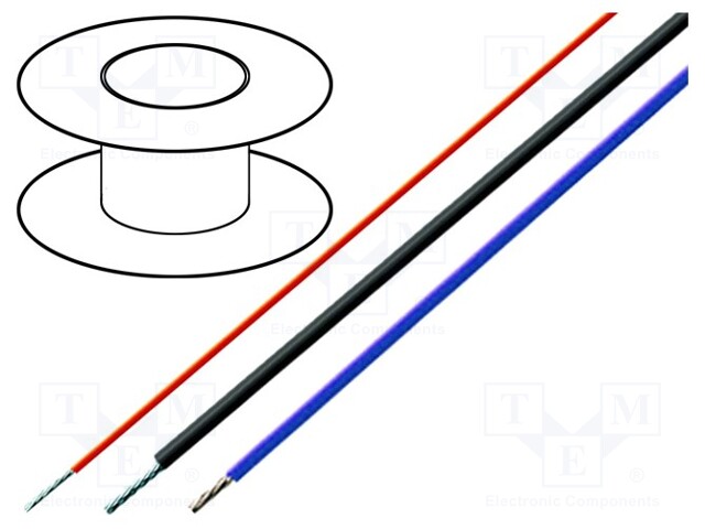 Wire; HELUFLON®-FEP-6Y; stranded; Cu; 1x0,14mm2; FEP; white; 600V