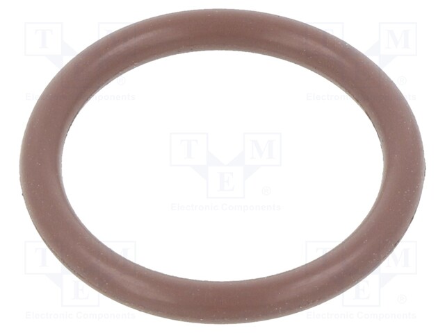 O-ring gasket; FPM; D: 2mm; Øint: 15mm; brown; -20÷200°C