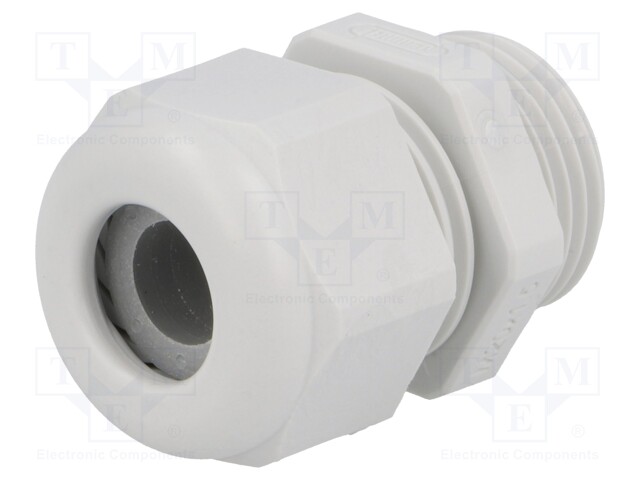 Cable gland; M20; IP68; Mat: polyamide; light grey; UL94V-0