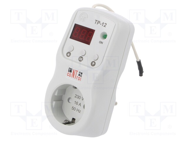 Module: regulator; digital; temperature; 220÷230VAC; IP30; 16A