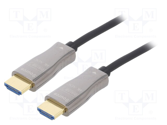 Cable; HDCP 1.4,HDCP 2.2,HDMI 2.0,optical; 10m; black