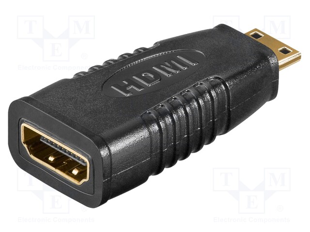 Adapter; HDMI socket,HDMI mini plug; Colour: black