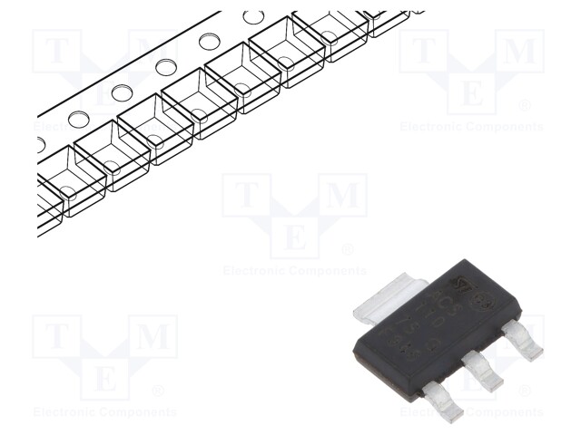 Triac; 700V; 1A; 10mA; SMD; SOT223