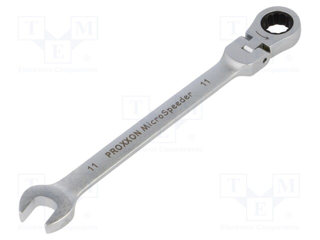 Wrench; combination spanner,with joint; 11mm; MicroSpeeder