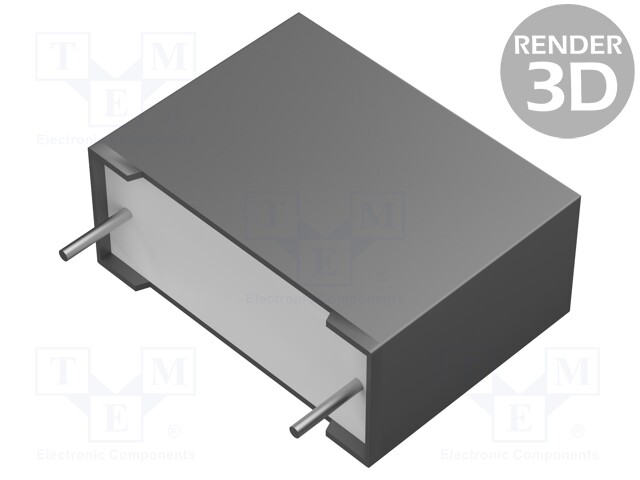 Capacitor: polypropylene; X2; 0.33uF; 15mm; ±10%; 18x13.5x7.5mm