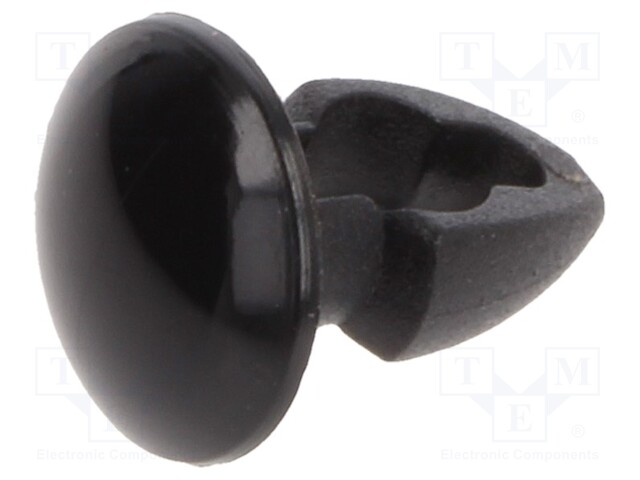 Rivet; polyamide; Rivet diam: 3.2mm; L.rivet: 2.4mm; Colour: black