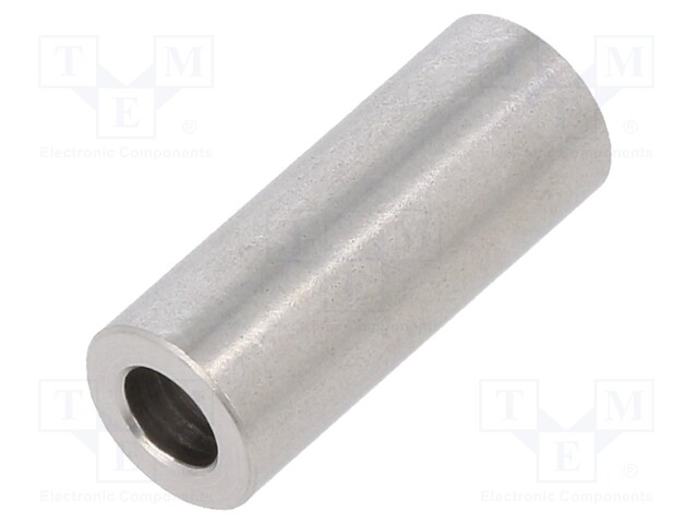 Spacer sleeve; 4.3mm; cylindrical; stainless steel; Øint: 8mm