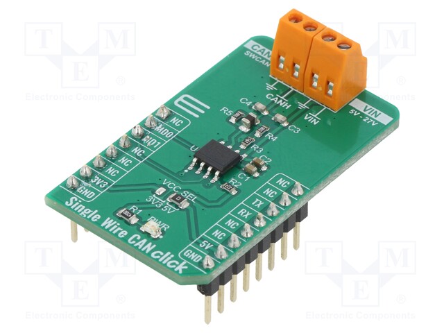 Click board; CAN controller; GPIO,UART; NCV7356; 3.3/5VDC