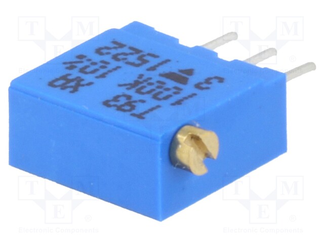 Potentiometer: mounting; multiturn; 100kΩ; 500mW; THT; ±10%; linear