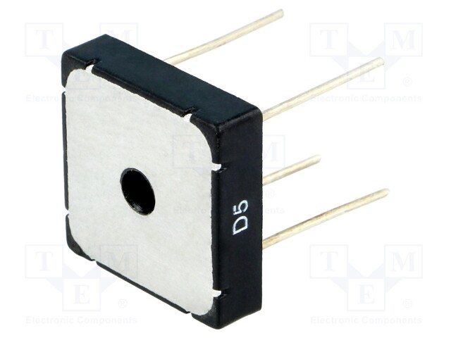 Single-phase bridge rectifier; Urmax: 400V; If: 10A; Ifsm: 270A