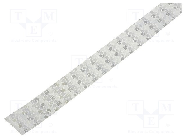 Reflector; self-adhesive; Body dimensions: 25x5000x0.6mm