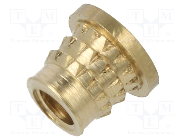 Threaded insert; brass; M3; BN: 37901; L: 4.1mm; MULTISERT®