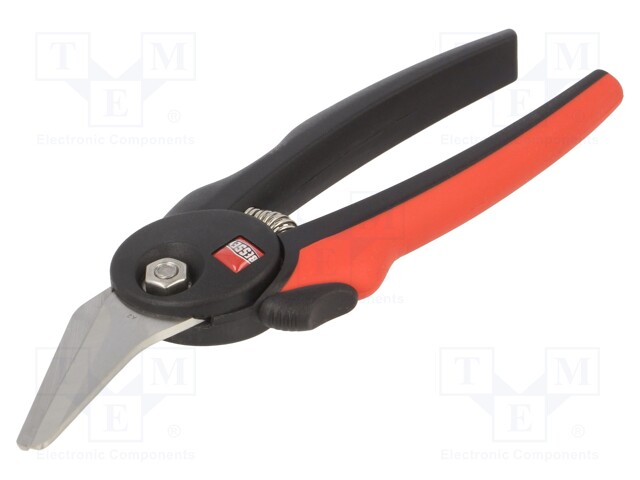 Scissors; universal; L: 190mm; ergonomic handle; Cut length: 38mm