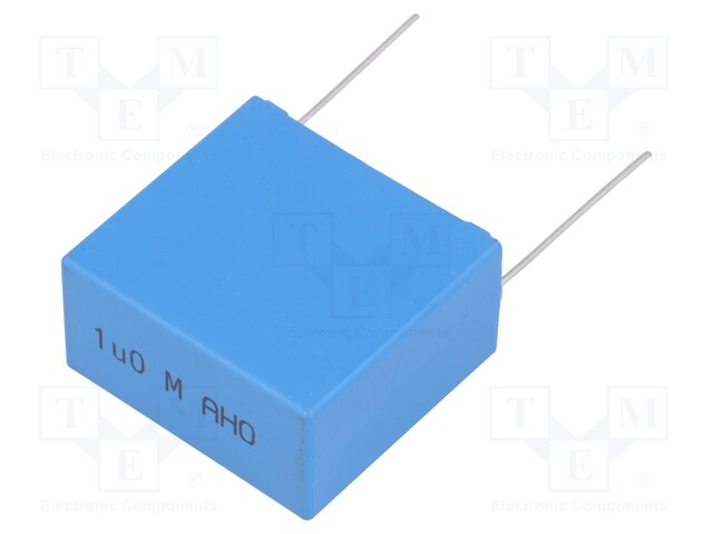 Capacitor: polypropylene; X1; 1uF; 760VAC; ±20%; THT; Pitch: 37.5mm