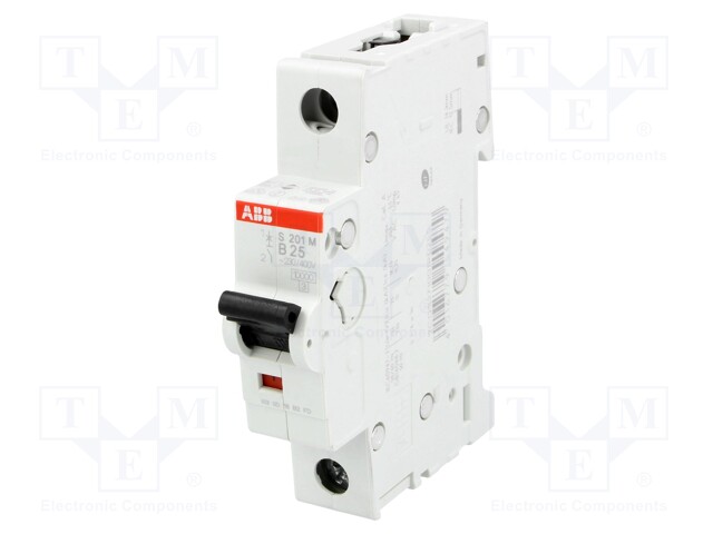 Circuit breaker; 230VAC; Inom: 25A; Poles: 1; DIN; Charact: B; 10kA