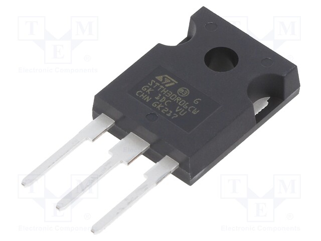 Fast / Ultrafast Diode, 600 V, 15 A, Dual Common Cathode, 2.9 V, 50 ns, 120 A