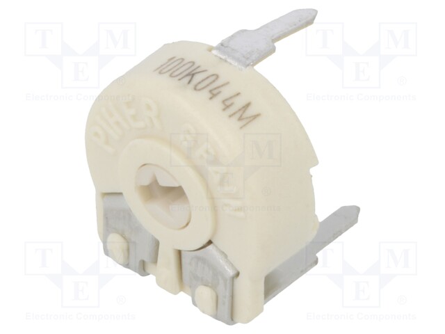 Potentiometer: mounting; single turn,horizontal; 100kΩ; 330mW