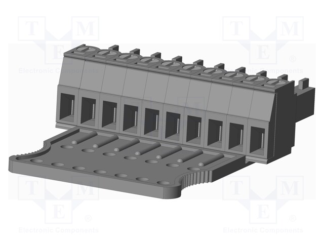 Connector: pluggable terminal block; plug; female; straight; grey