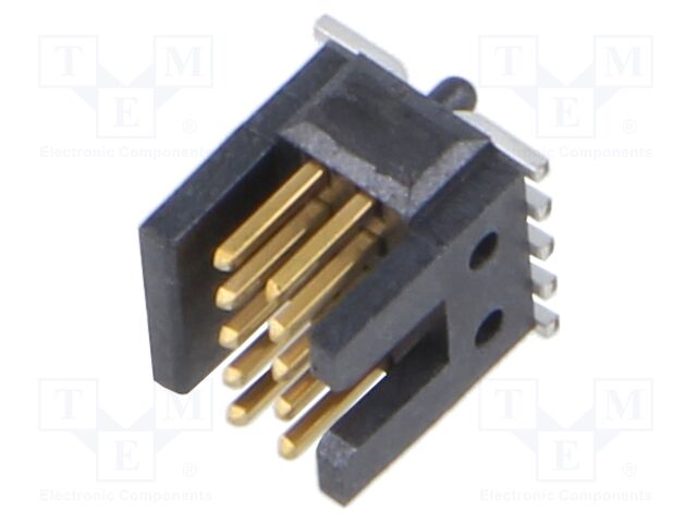 Connector: pin strips; male; PIN: 10; 1.27mm; gold flash; SMT