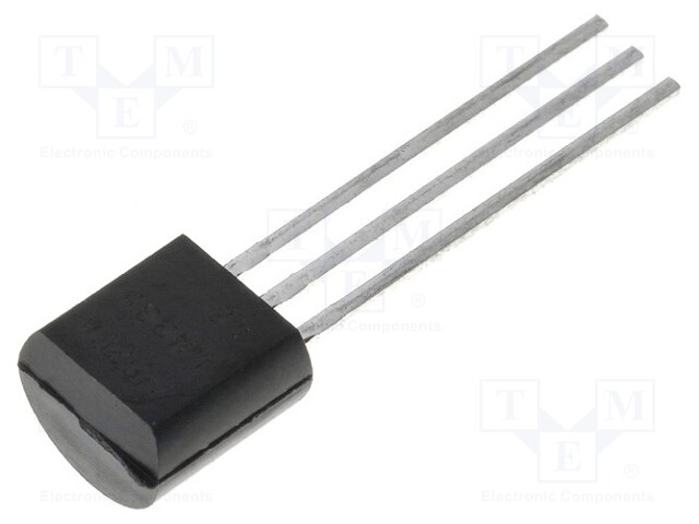 Temperature sensor; diode; -40÷100°C; TO92; THT; Accur: ±1°C