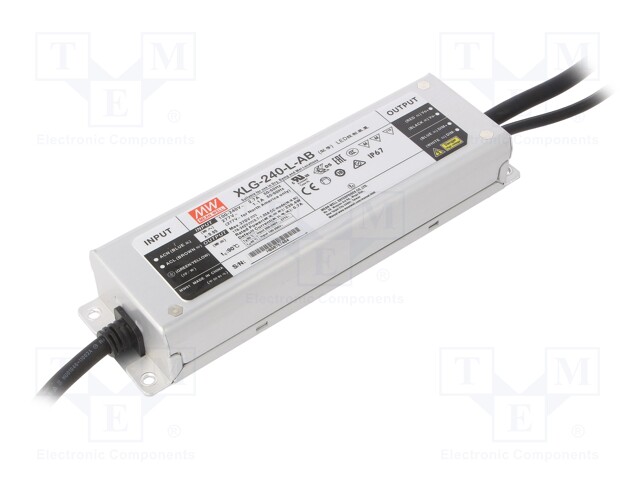 Power supply: switched-mode; LED; 239.4W; 178÷342VDC; 350÷1050mA