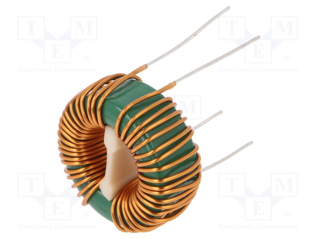 Inductor: wire; THT; 4.7mH; 6.3A; 23mΩ; 230VAC; 15x12.5mm; -20÷+50%