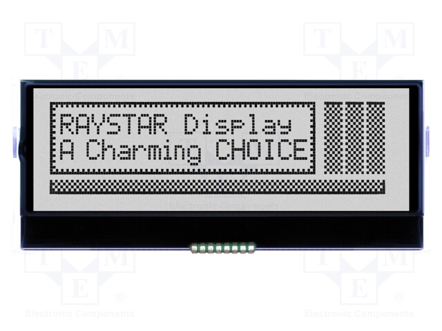 Display: LCD; graphical; 132x32; COG,FSTN Positive; LED