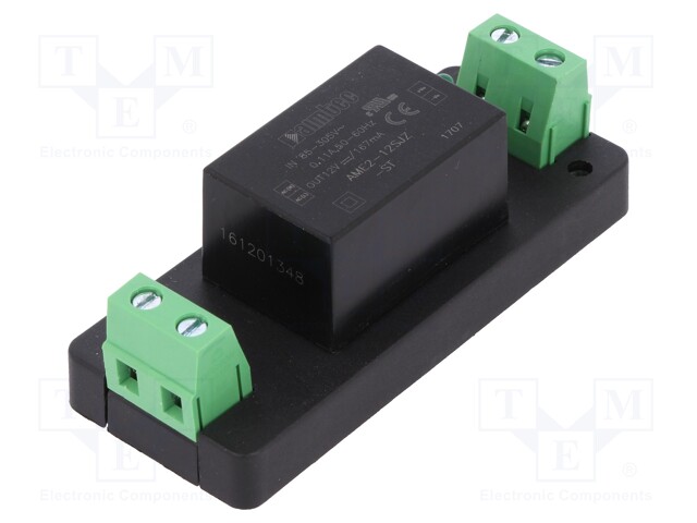 Converter: AC/DC; 2W; Uout: 12VDC; Iout: 0.167A; 76%; Mounting: PCB