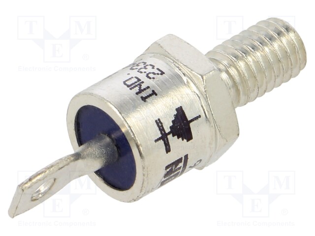 Diode: stud rectifying; 1600V; 1.55V; 25A; anode stud; DO203AA,E8