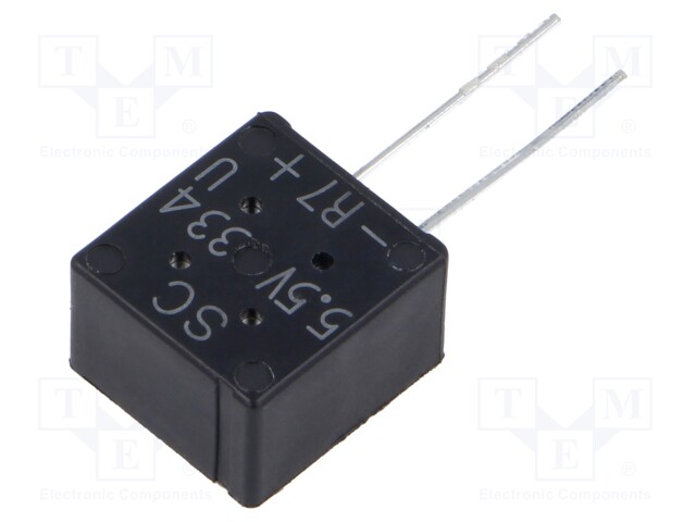 Supercapacitor; THT; 330mF; Body dim: 14x9x15.5mm; Pitch: 5mm; 25mΩ