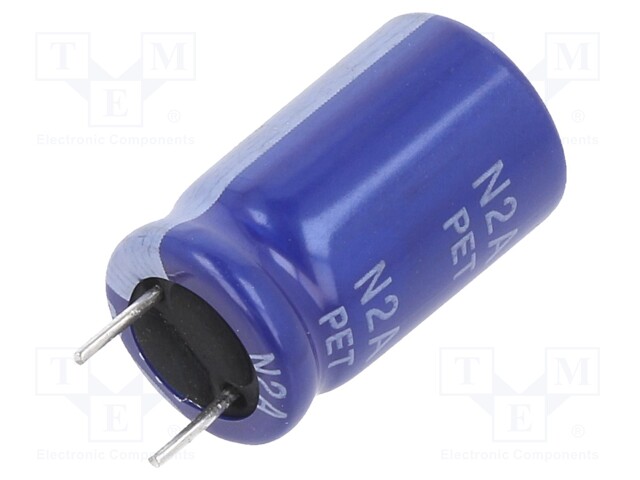 Capacitor: electrolytic; THT; 33uF; 200VDC; Ø10x16mm; ±20%; 2000h