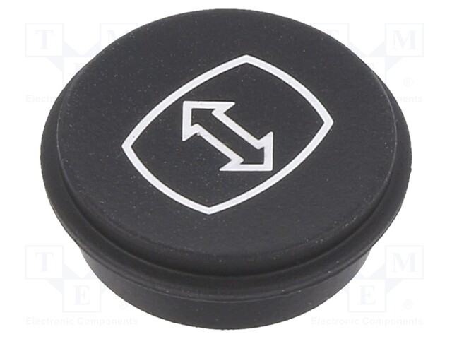 Button; Ø21mm; Pushbutton: round; black; 09