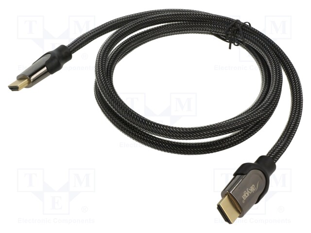 Cable; HDMI 2.1,High End; HDMI plug,both sides; textile; 1.5m