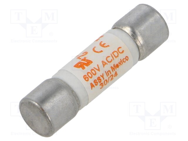 Fuse: fuse; ultra rapid; 20A; 600VAC; 600VDC; 10x38mm