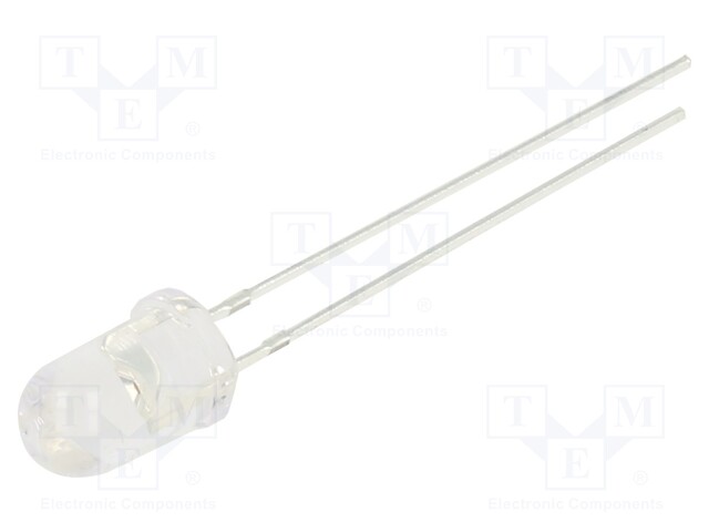 LED; 5mm; orange; 750÷1120mcd; 30°; 1mA; 1.8÷2.2V; Front: convex