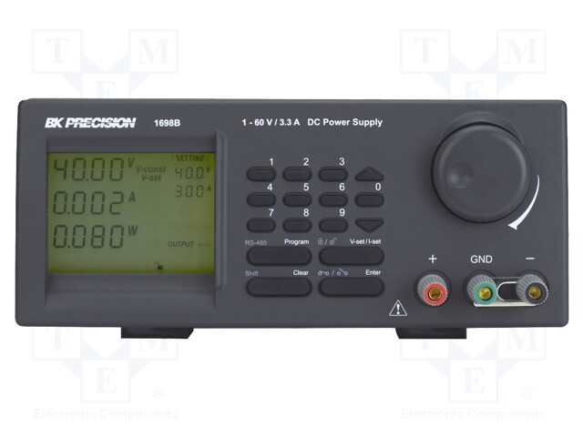 Power supply: programmable laboratory; Channels: 1; 20VDC; 10mV