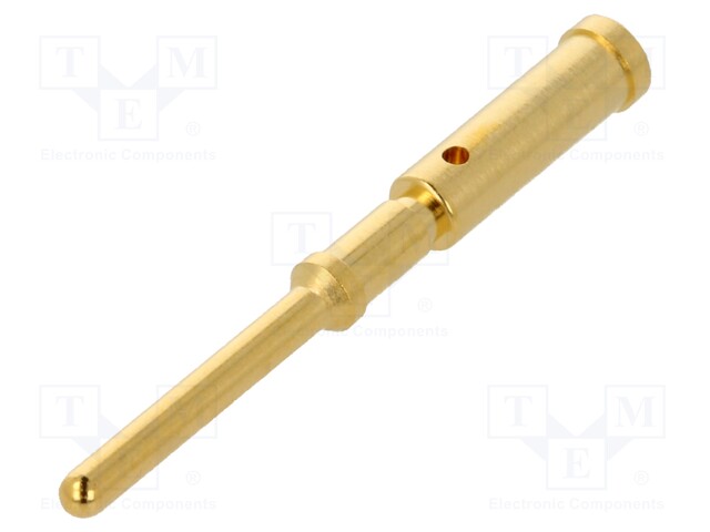 Contact; male; 0.5mm2; gold-plated; crimped; for cable