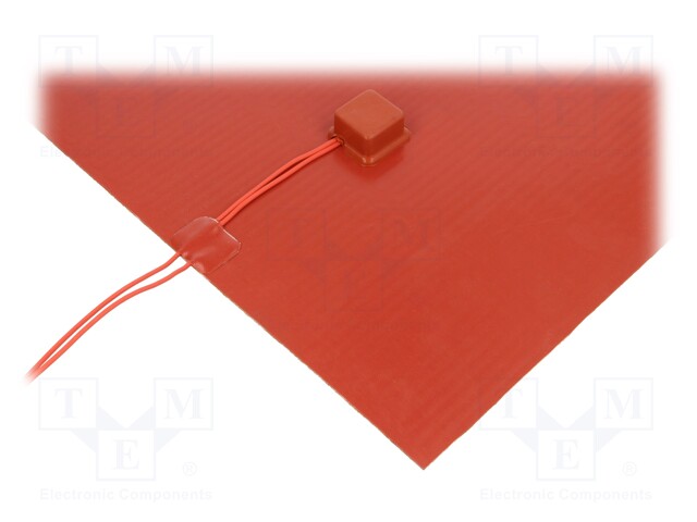 Heating mat; silicone; 370x370mm; 230V; 400W; -30÷180°C; 2W/cm2